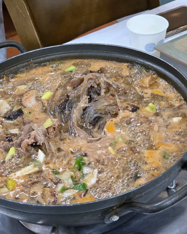 푸짐한 버섯전골