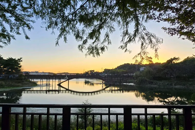 명덕호수의 아름다운 풍경