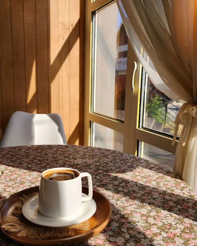 햇살이 가득한 창가 자리