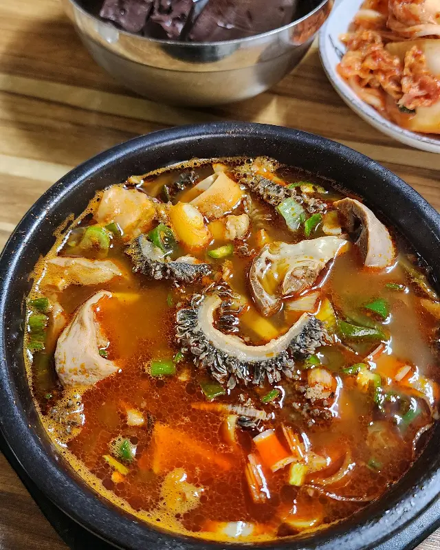 한우내장탕과 선지