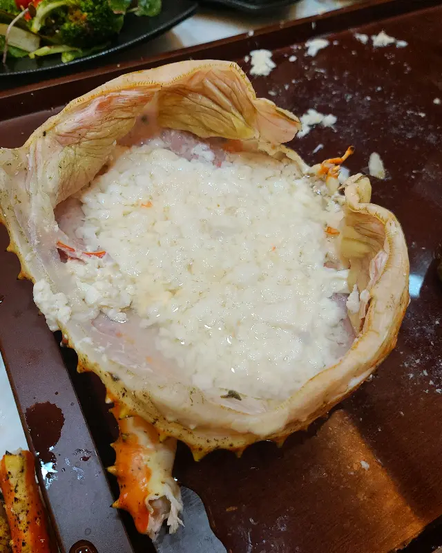 신선한 해산물 한 상 차림