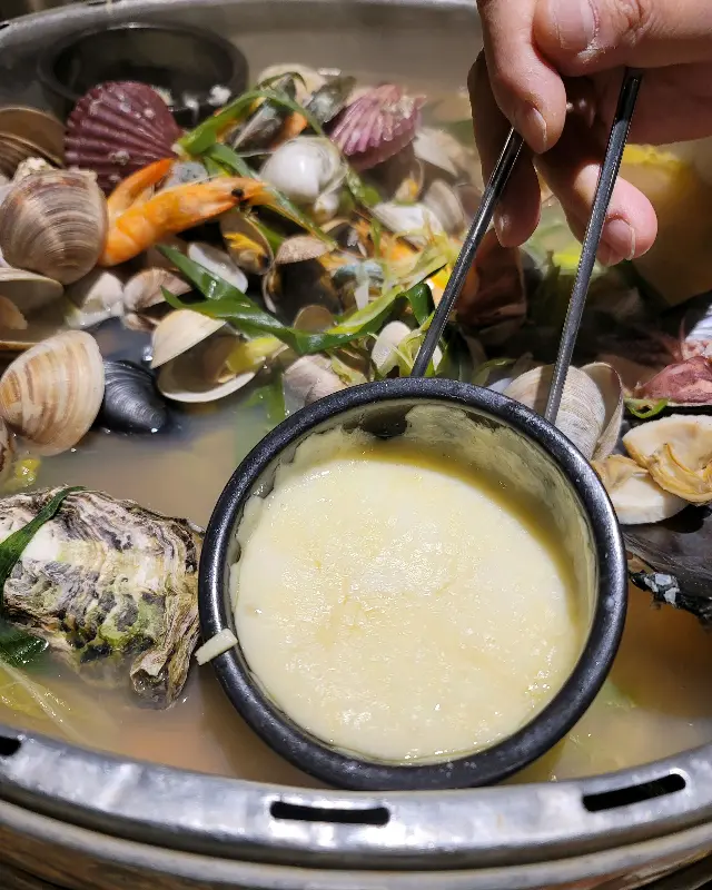 치즈와 해산물의 조화