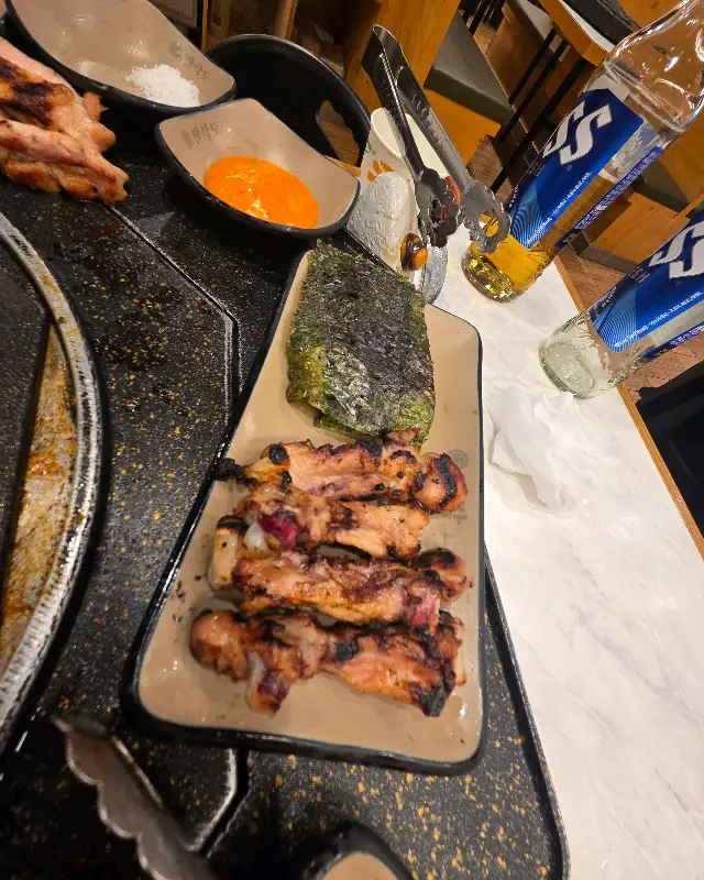 숯불에 구워 더욱 맛있는 닭갈비