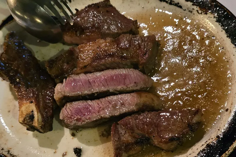티본스테이크 단면