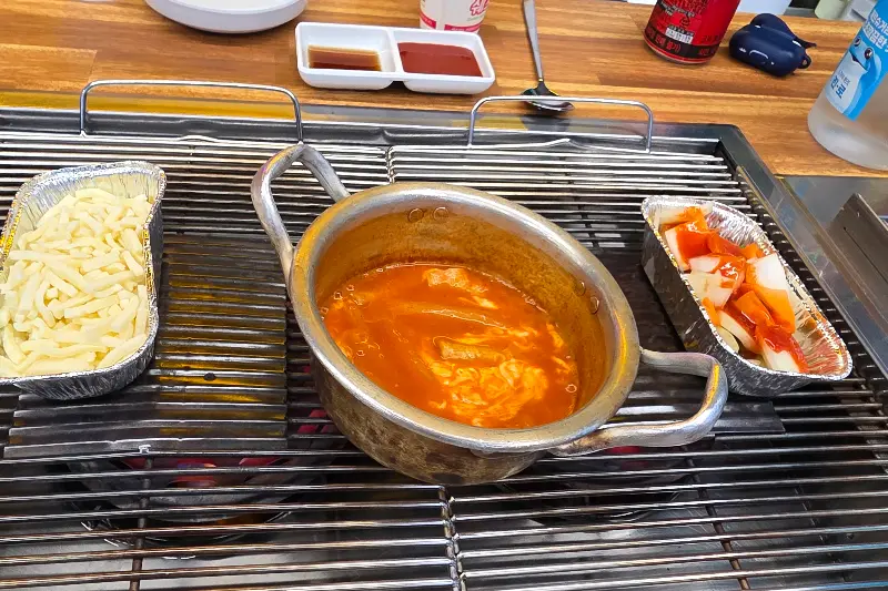 조개구이 3단 트레이