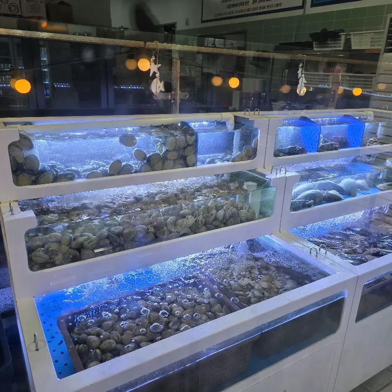 어둑해진 밤바다 풍경