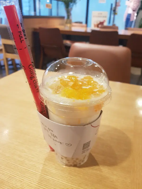 망고 쥬얼리 밀크티