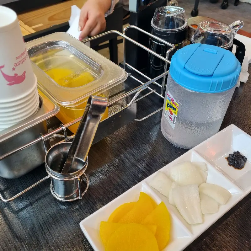 기본 반찬 세팅