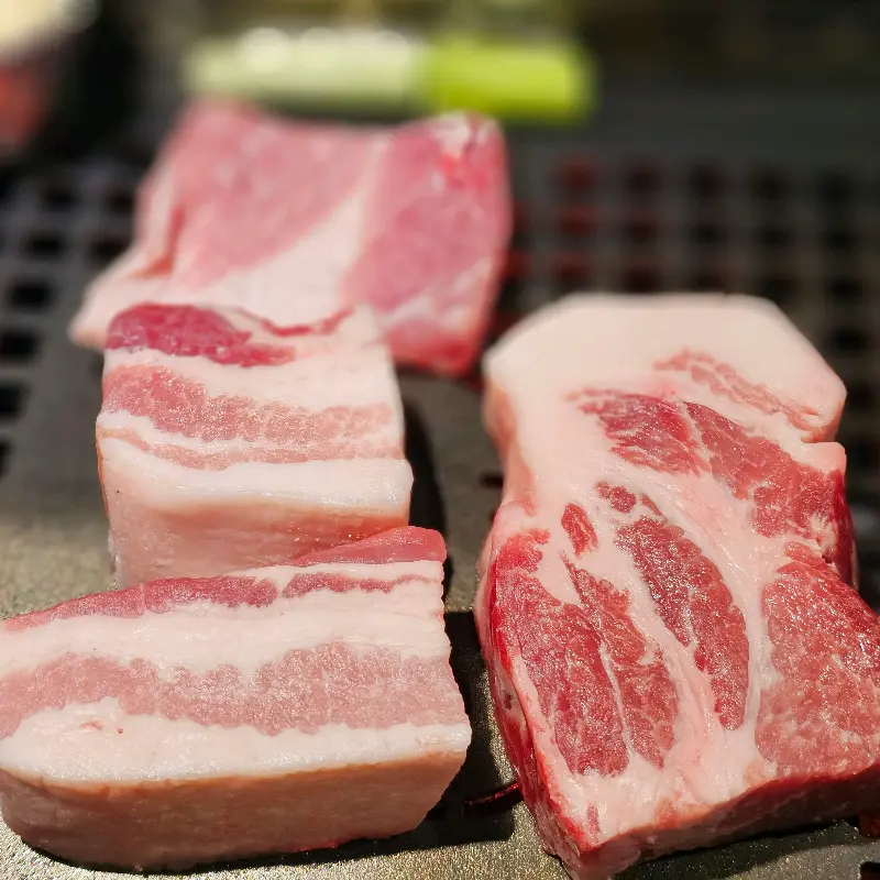 육지의 퀄리티 좋은 돼지고기