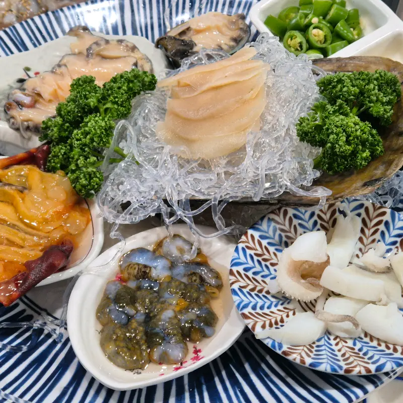 산소횟집 상차림