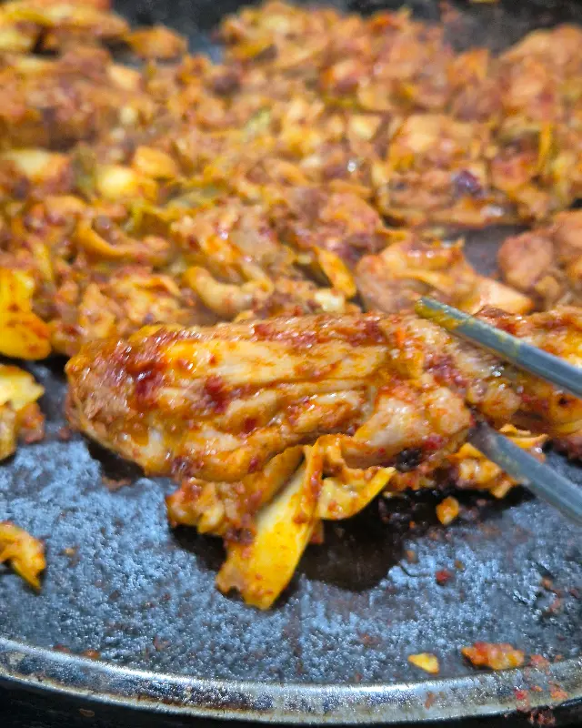 닭갈비 항공샷