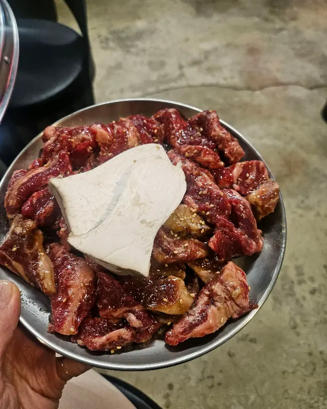 남대포소갈비살 메뉴