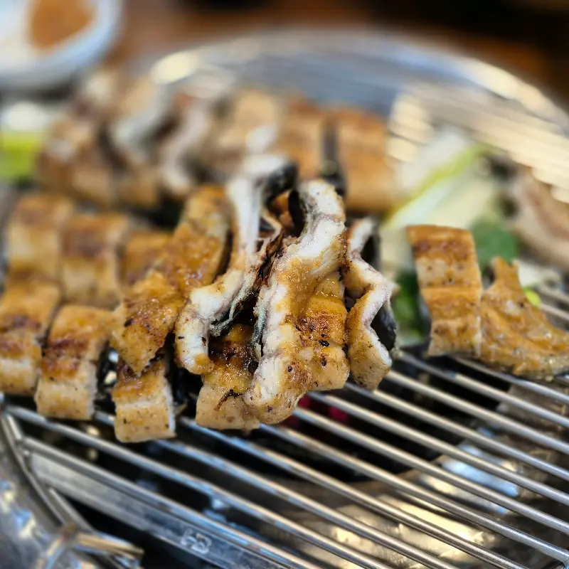 장어구이 근접샷