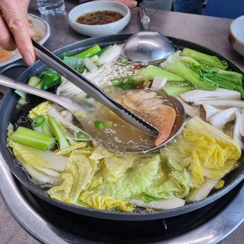 갈미조개 샤브샤브