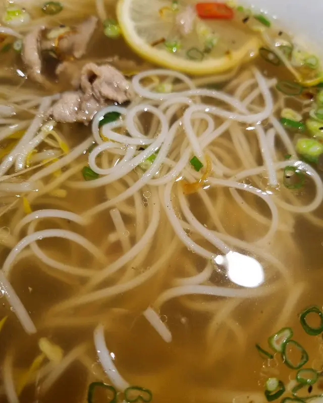 양지 쌀국수의 클로즈업