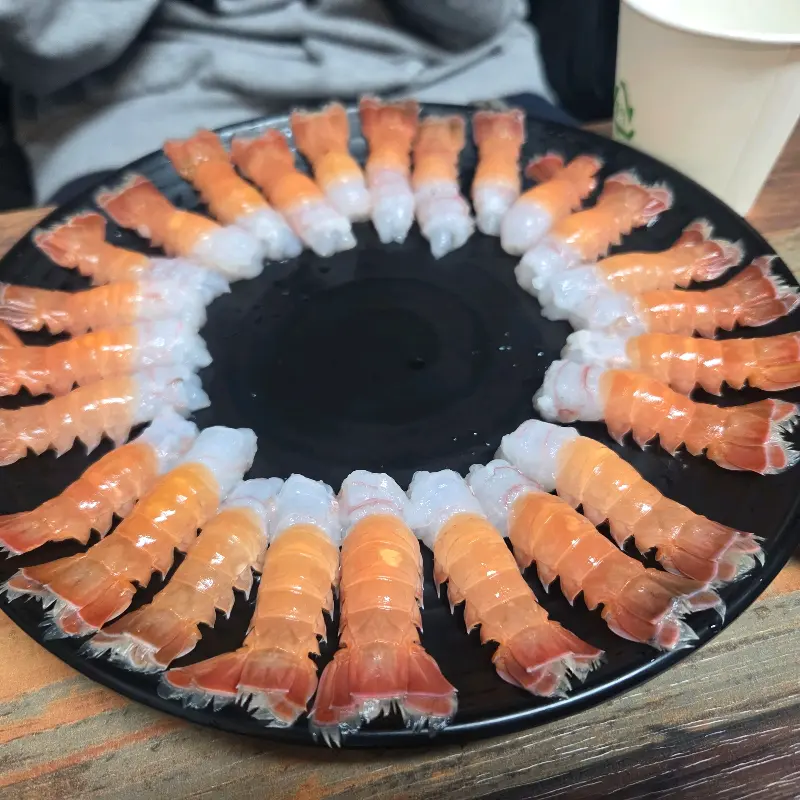 딱새우회의 신선한 모습