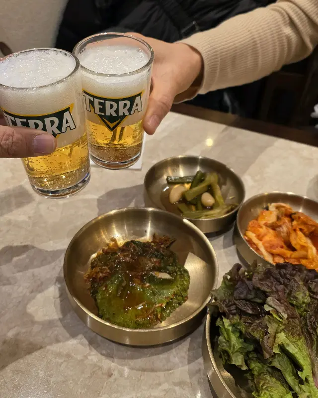 시원한 맥주 한 잔