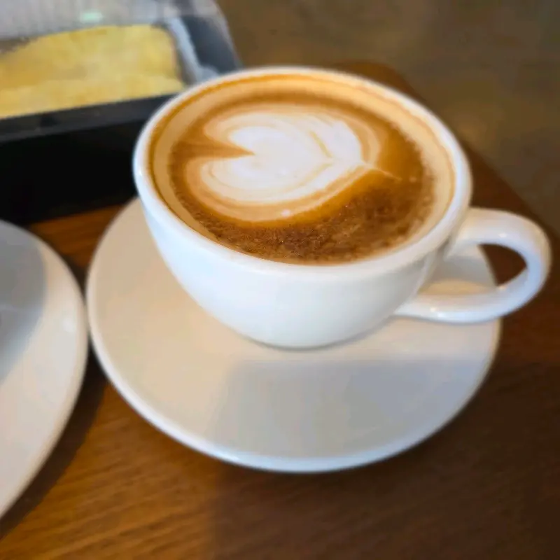 장수당의 따뜻한 라떼