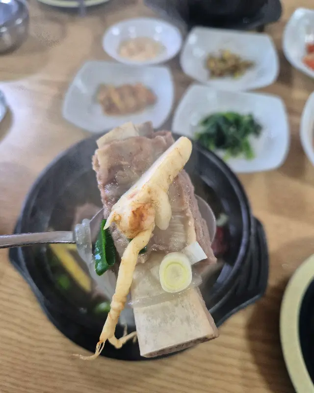 갈비탕 속 인삼
