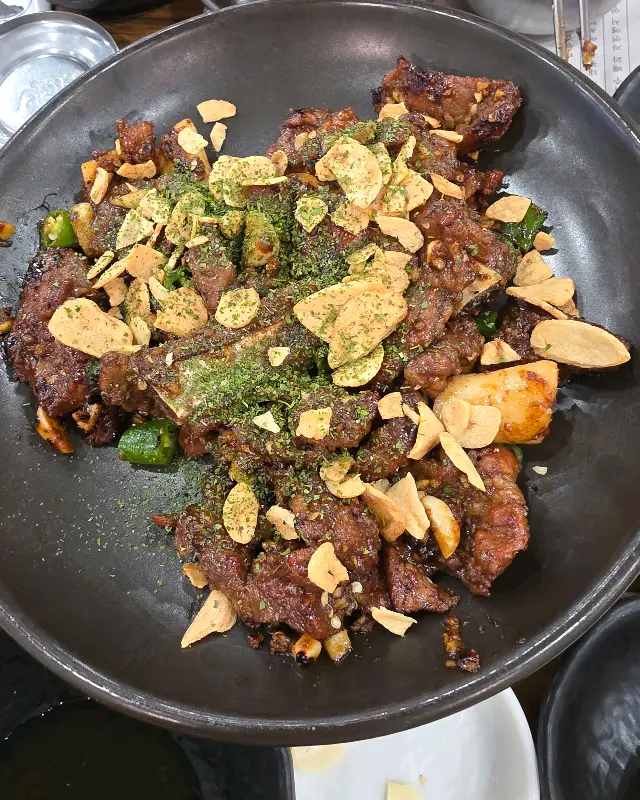 마늘 갈비 비주얼