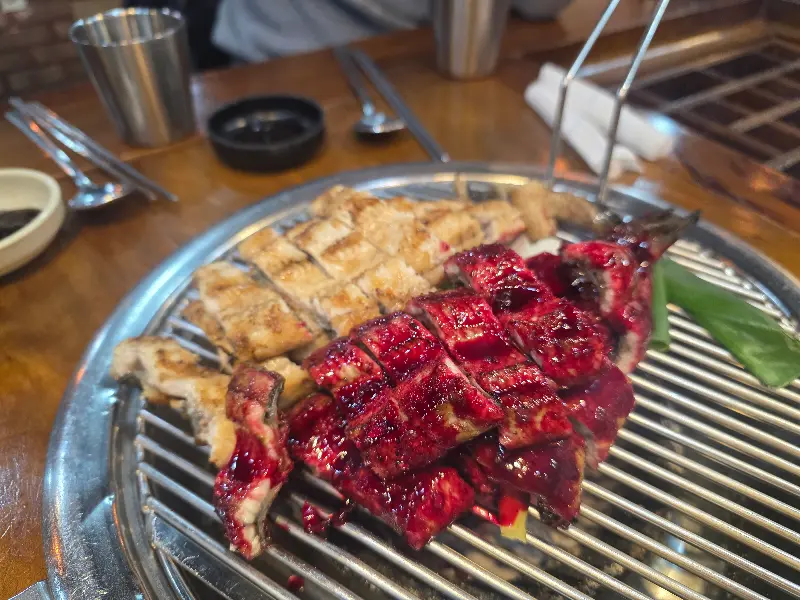 장어 한 상 차림