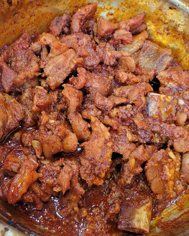 돼지갈비찜 근접샷