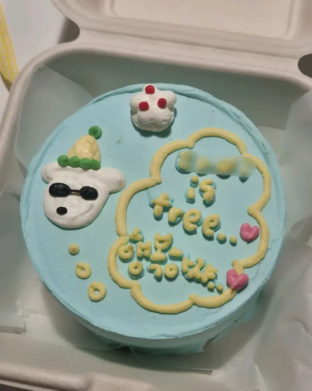 캐릭터 도시락 케이크