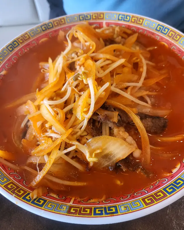 차돌 짬뽕의 면발