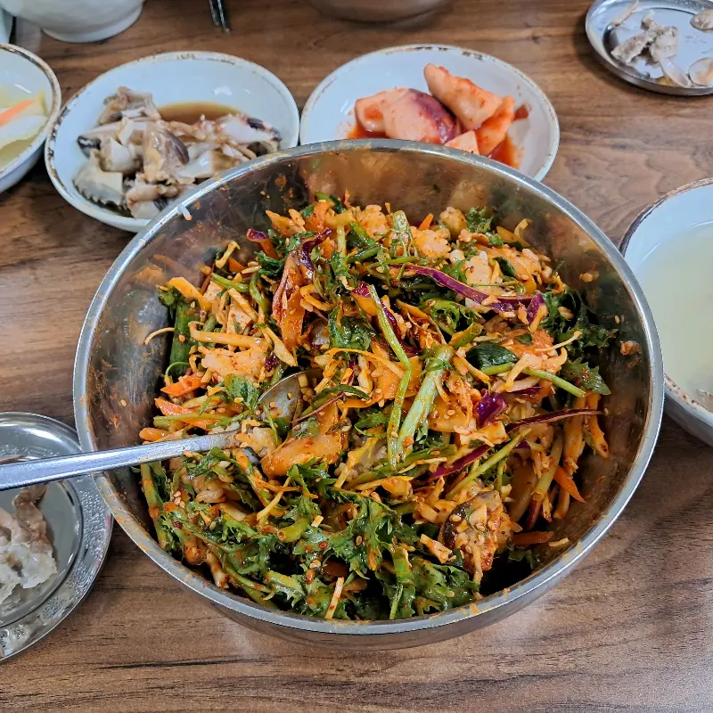 밴댕이 무침 클로즈업