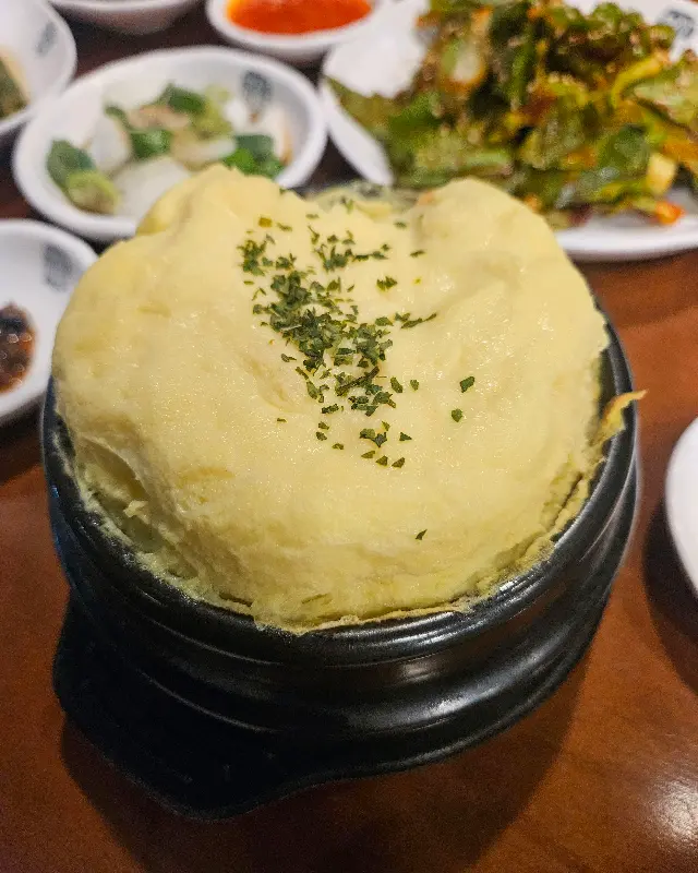 폭탄 계란찜 근접샷