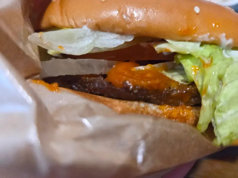 버거킹 와퍼 단면