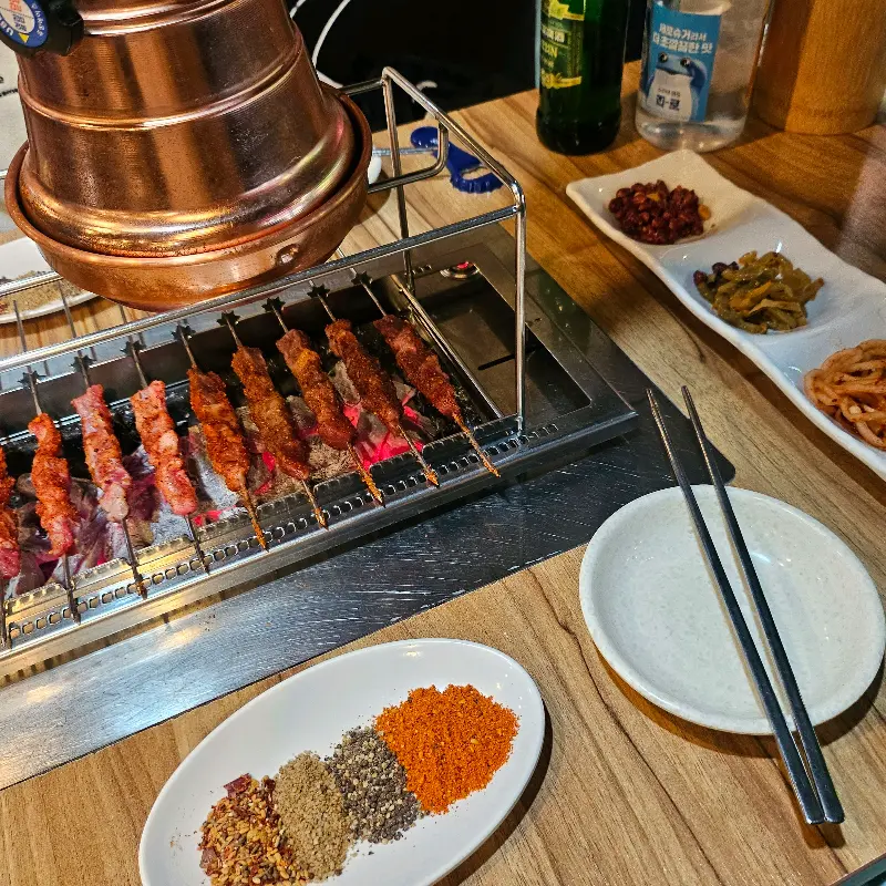 유가네 양꼬치의 꼬치 메뉴
