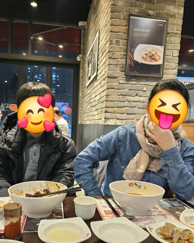 식사를 마친 테이블