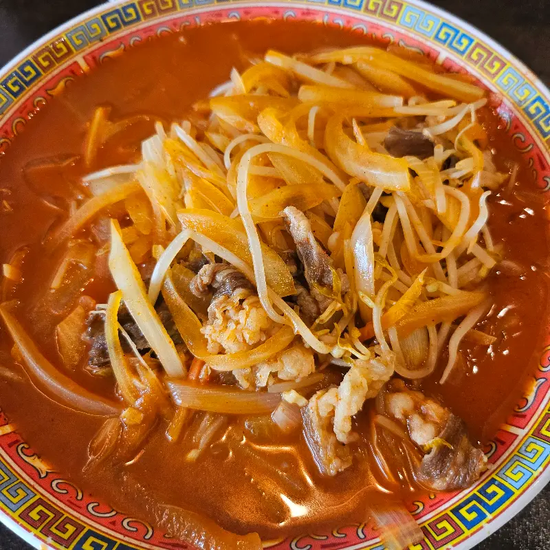 차돌박이가 듬뿍 들어간 차돌 짬뽕