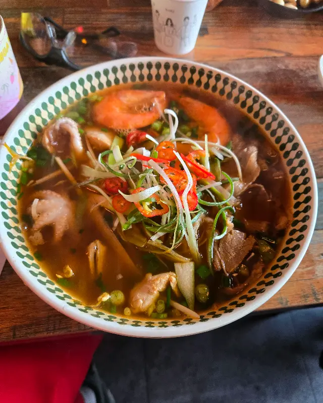 매콤한 쌀국수의 모습