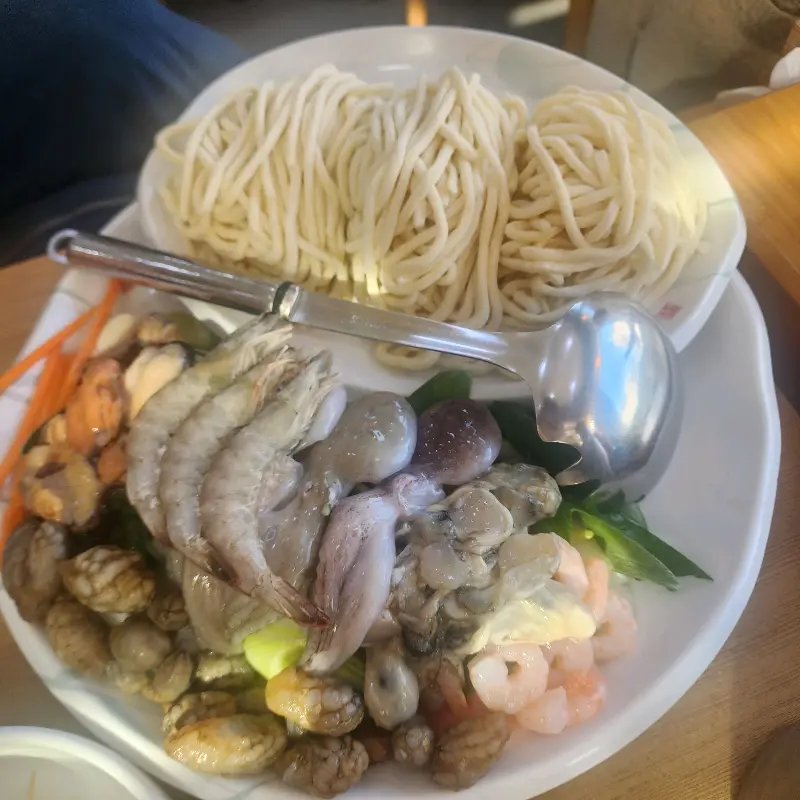 해물칼국수 재료
