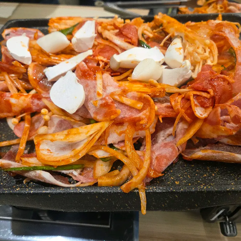 고추장 오리 불고기의 모습