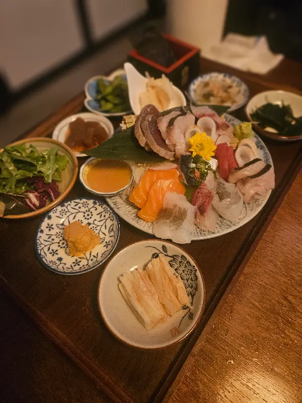 숙성회 한 상 차림