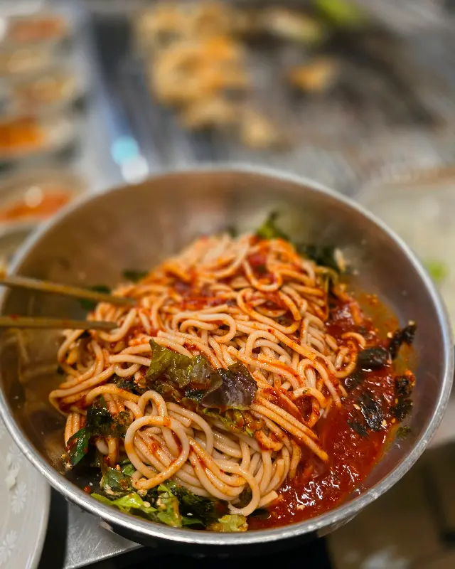 장어와 함께 먹으면 더욱 맛있는 막국수
