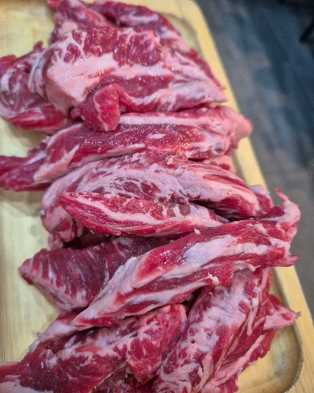 신선함이 느껴지는 소갈비살