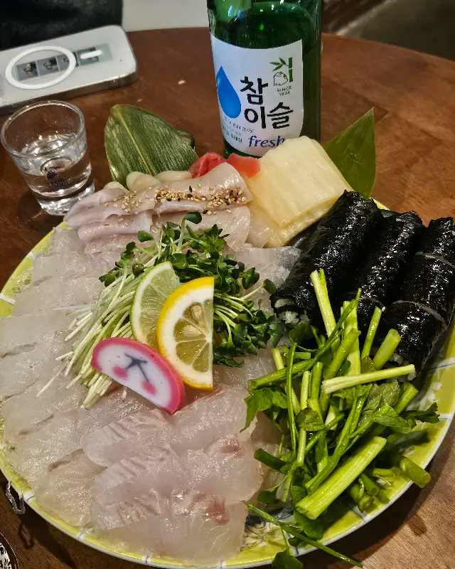 싱싱한 해산물 한 상 차림