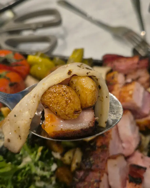 통마늘과 삼겹살의 조화