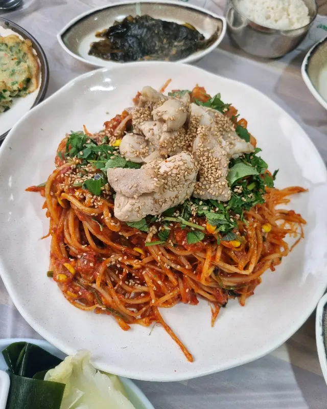 아구찜 한 상 차림