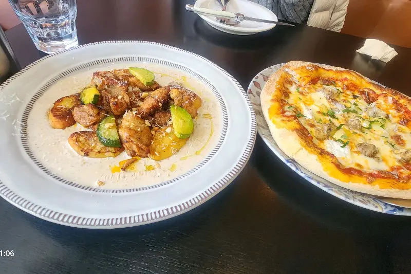 세이모키친의 피자와 갈비찜 호박 리조또