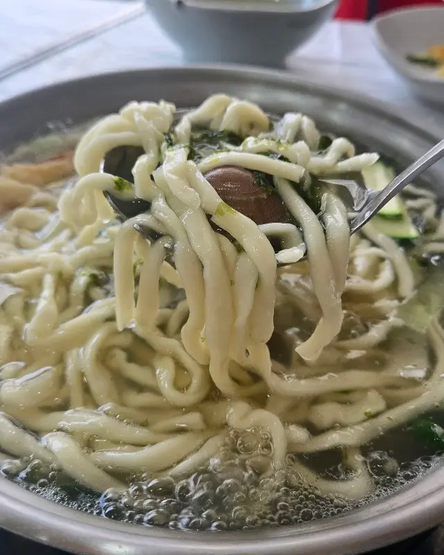 바지락칼국수 면