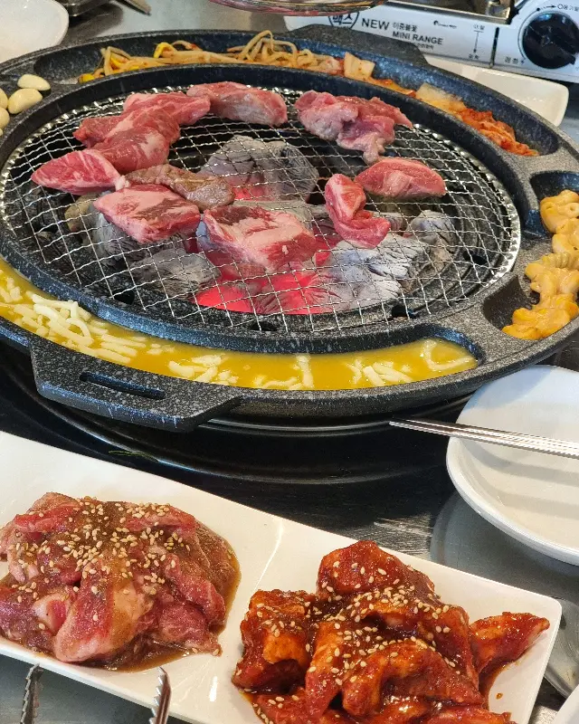 돼지갈비와 소갈비살