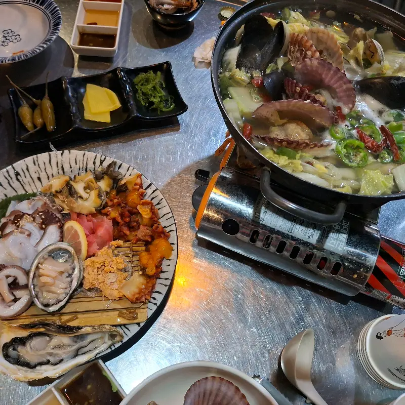 해산물 한 상 차림