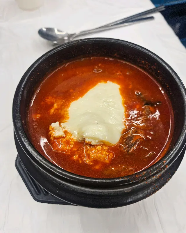 치즈 순두부 쫄면