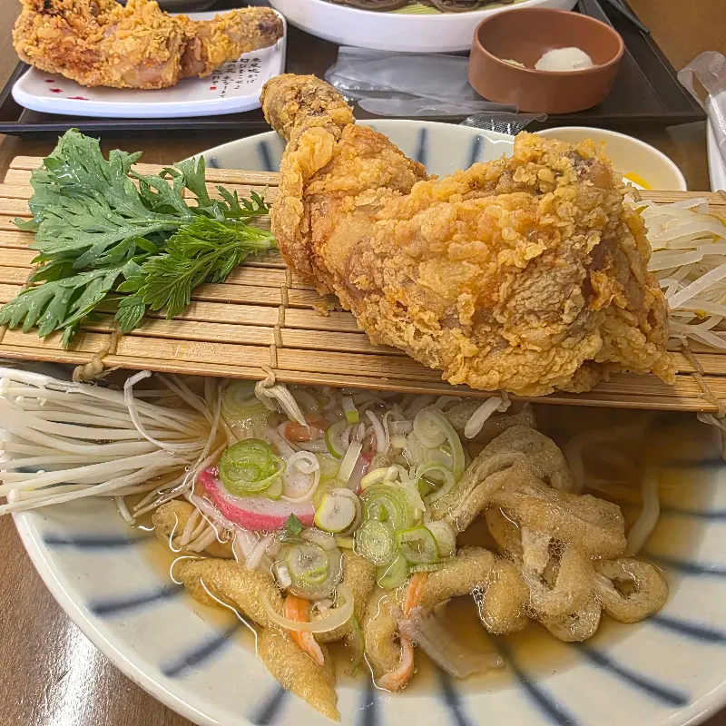 닭다리튀김우동