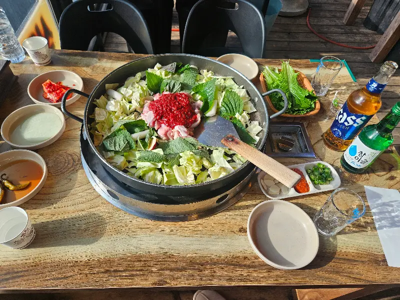 닭갈비와 함께 즐기는 막걸리